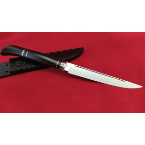 ЧОРНИЙ ЛЕБІДЬ ексклюзивний ніж ручної роботи майстра студії RUSLAN KNIVES, купити замовити в Україні (Сталь N690™ 60 HRC). Photo 3